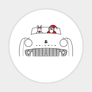 Triumph TR3 classic British sports car Christmas special edition Magnet